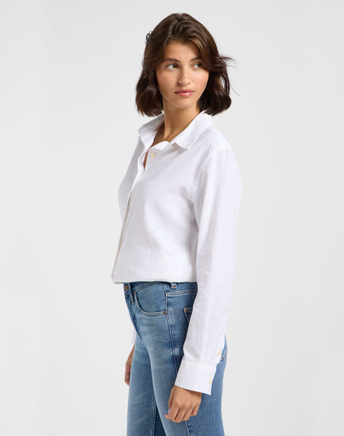 Lee Women's Pocketless Shirt In Bright White